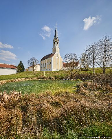 Gemeinde Massing Landkreis Rottal-Inn Anzenberg Wallfahrtskirche Mariä Heimsuchung Außen (Dirschl Johann) Deutschland PAN